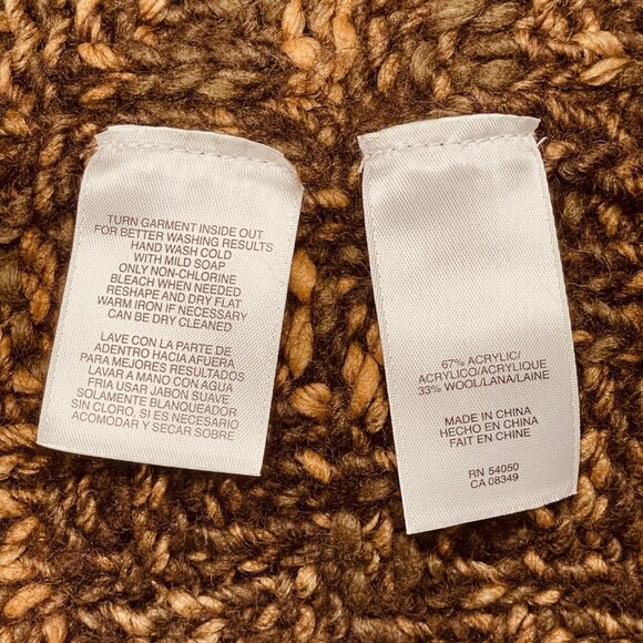 Jones New York Brown Marled Button-Front Cardigan Sweater (Medium) - Picture 10 of 11
